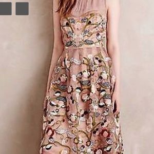 Anthropologie rare beaded bird frock